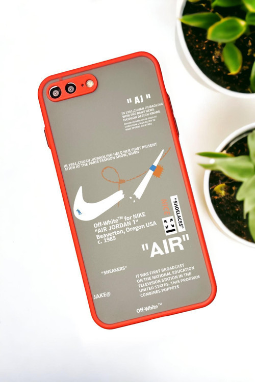 İphone 8 Plus Uyumlu Air Desenli Buzlu Şeffaf Lüx Telefon Kılıfı