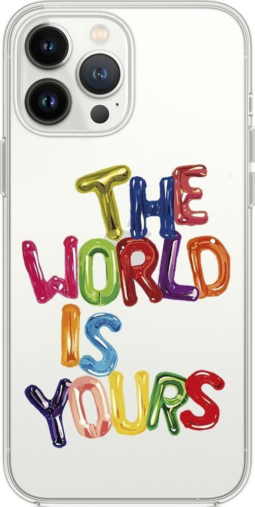 İphone 14 Pro Max Uyumlu The World Is Yours Premium Şeffaf Silikon Kılıf