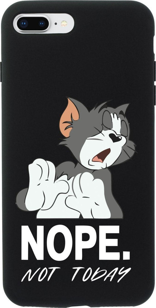 İphone 7 Plus Tom Nope Not Today Tasarımlı Siyah Telefon Kılıfı