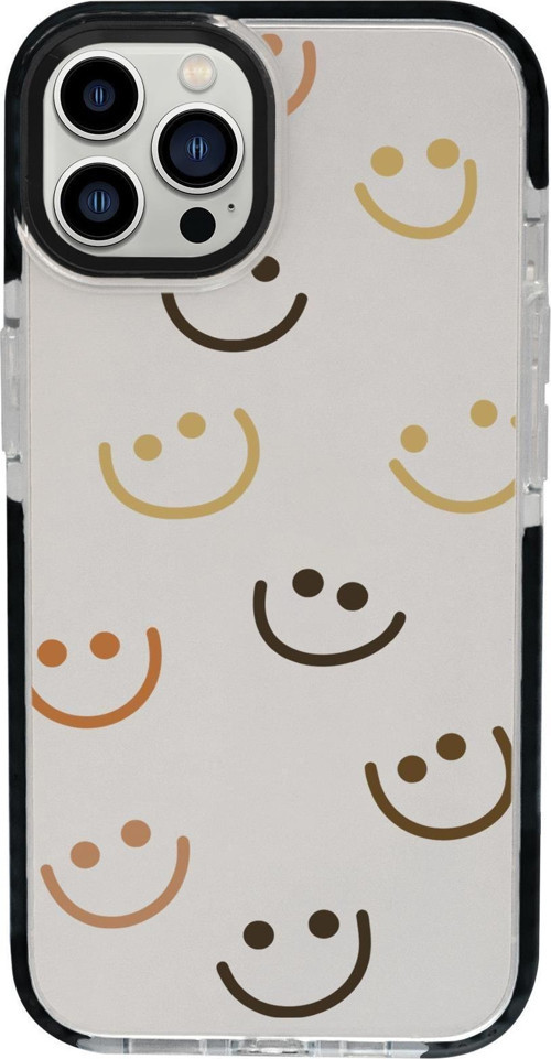 İphone 15 Pro Max Uyumlu Smile Desenli Candy Bumper Darbe Emci Silikonlu Telefon Kılıfı