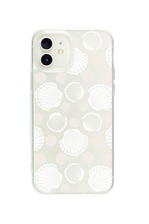 İphone 12 Çoklu Deniz Kabuğu Desenli Şeffaf Telefon Kılıfı
