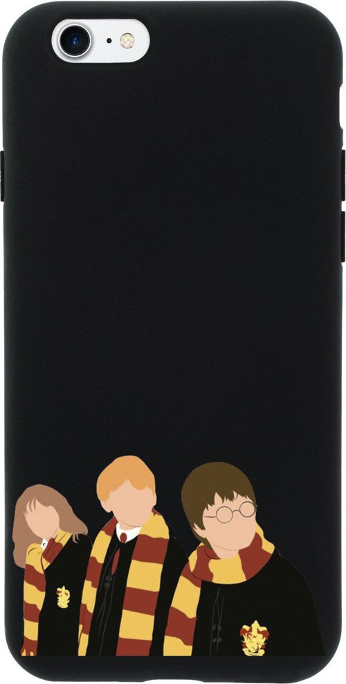 İphone 7 Harry Ron Hermione Tasarımlı Siyah Telefon Kılıfı