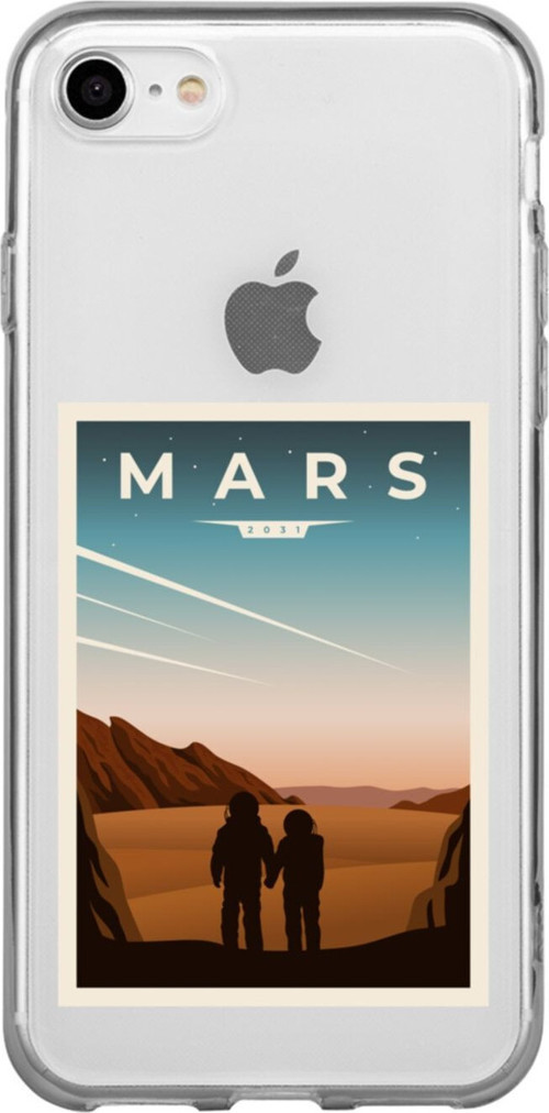 İphone 8 Mars Şeffaf Telefon Kılıfı