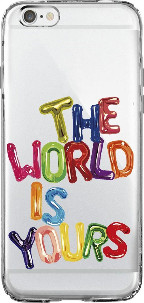 İphone 6 The World Is Yours Premium Şeffaf Silikon Kılıf