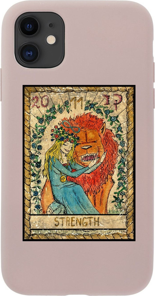 Iphone 11 Uyumlu Strength Premium Pembe Lansman Silikonlu Kılıf