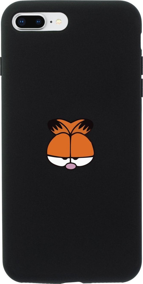 İphone 7 Plus Uyumlu Garfield Siyah Telefon Kılıfı