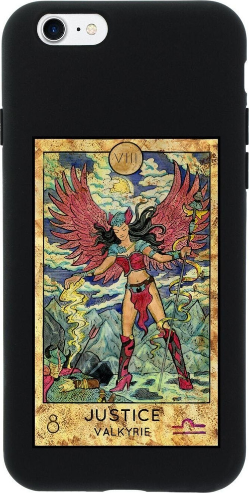 İphone 7 Uyumlu Justice Valkyrie Premium Siyah Lansman Silikonlu Kılıf