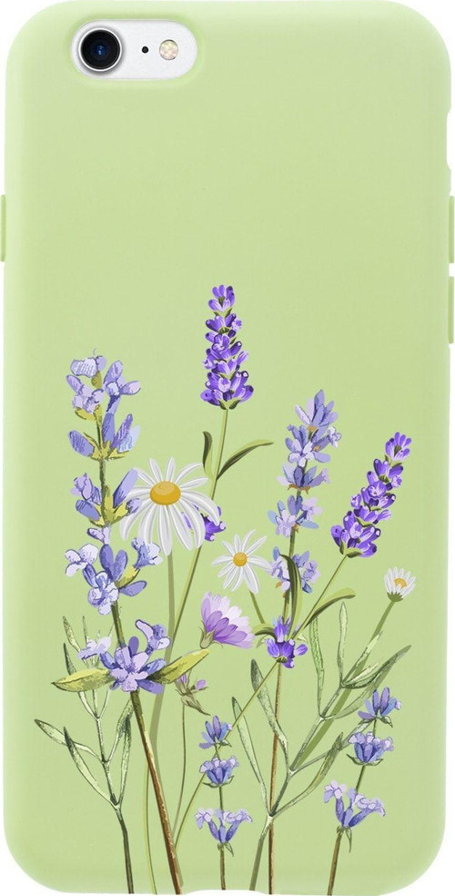 İphone 7 Lavender Premium Yeşil Lansman Silikonlu Kılıf