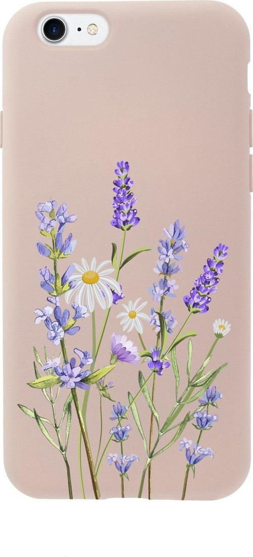 İphone 8 Lavender Premium Pembe Lansman Silikonlu Kılıf