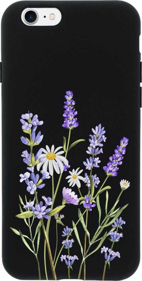 İphone 8 Lavender Premium Siyah Lansman Silikonlu Kılıf