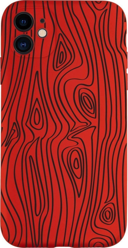 Iphone 11 Uyumlu Wooden Desenli Kamera Korumalı Lansman Kılıf Premium Silikonlu