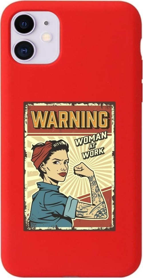 Iphone 11 Women At Work Kırmızı Lansman Kılıf