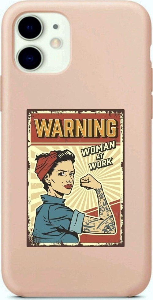 Iphone 11 Women At Work Pembe Lansman Kılıf