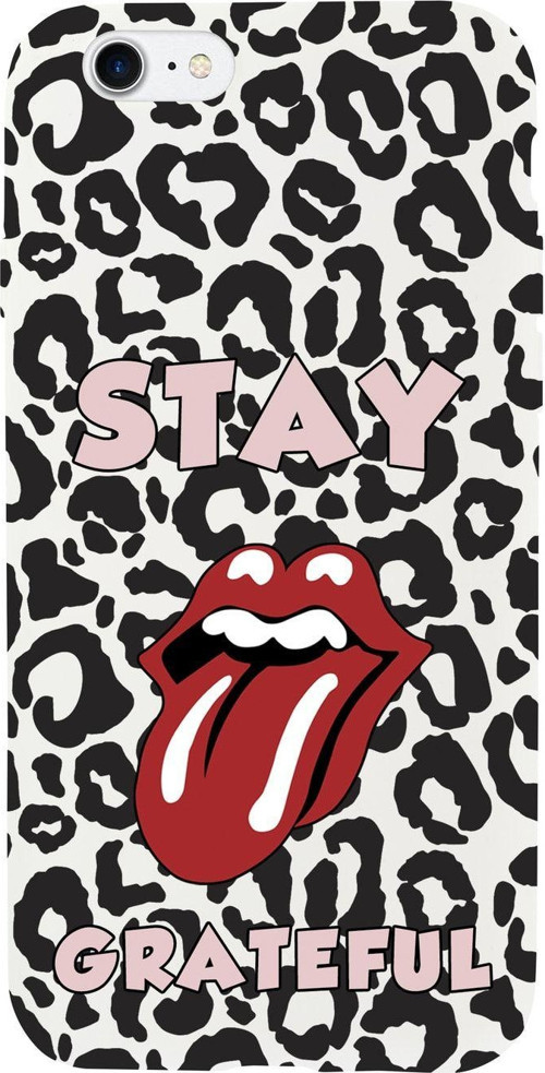 İphone 7 Stay Grateful Premium Beyaz Lansman Silikonlu Kılıf
