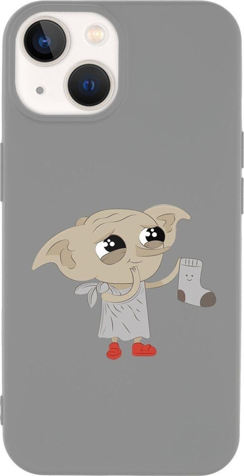 İphone 14 Uyumlu Dobby Desenli Premium Silikonlu Lansman Telefon Kılıfı