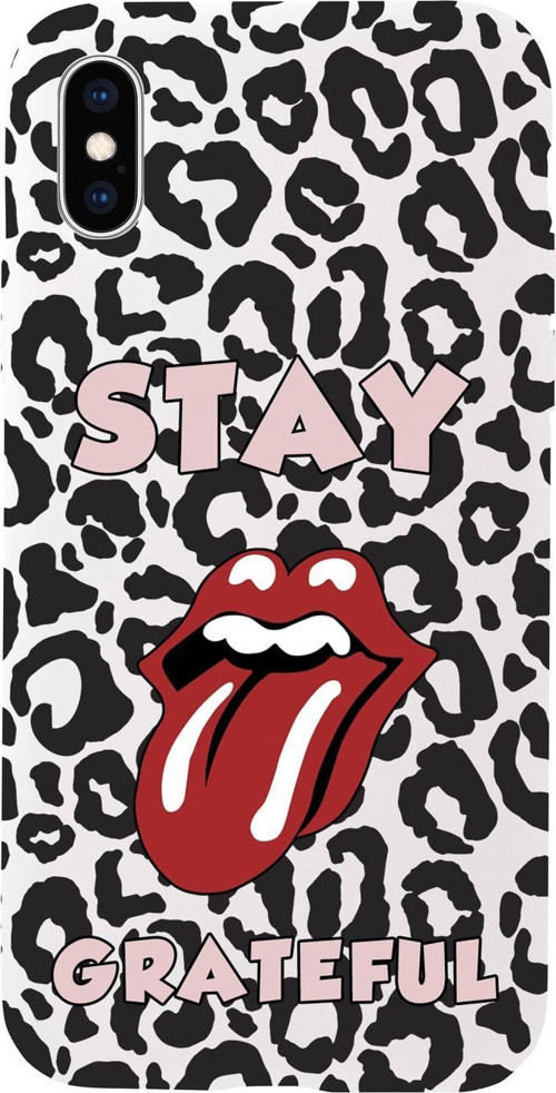 İphone X Stay Grateful Premium Beyaz Lansman Silikonlu Kılıf