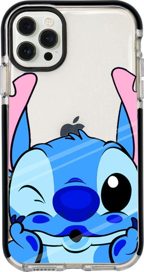 Iphone 12 Pro Stitch Desenli Candy Bumper Silikonlu Telefon Kılıfı