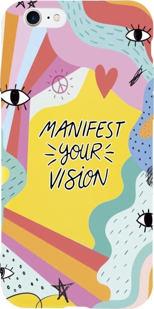 İphone 7 Manifest Your Vision Premium Silikonlu Telefon Kılıfı