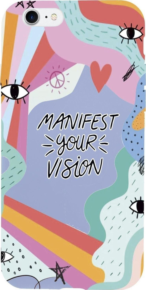 İphone 8 Manifest Your Vision Premium Silikonlu Telefon Kılıfı