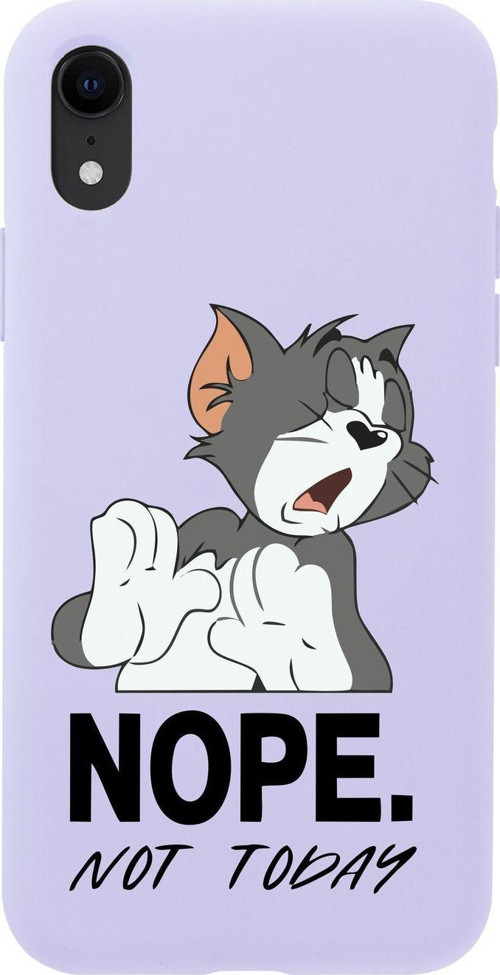 İphone Xr Tom Nope Not Today Tasarımlı Lila Telefon Kılıfı