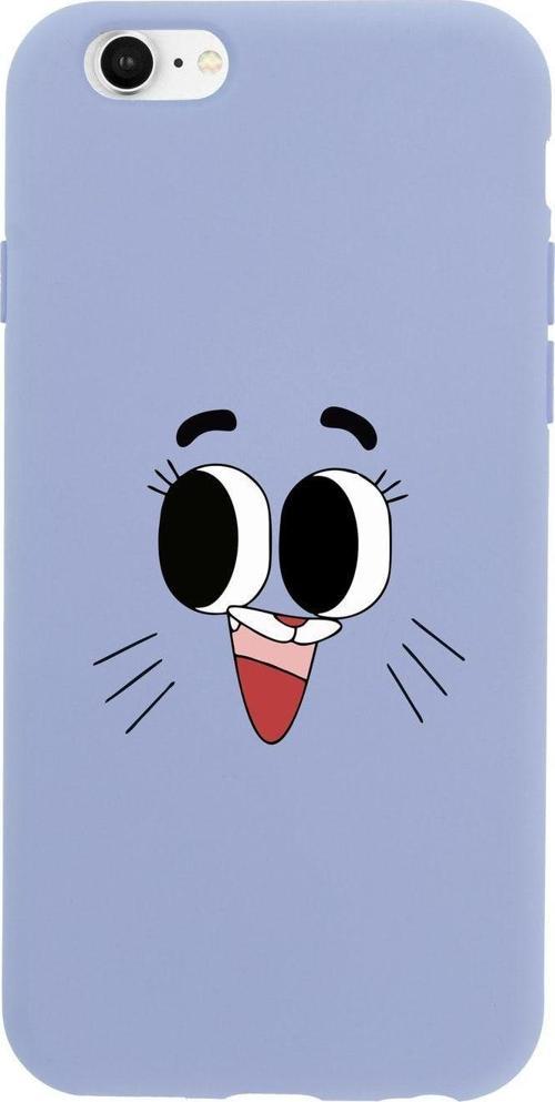 İphone 6 Plus Gumball Tasarımlı Lila Telefon Kılıfı