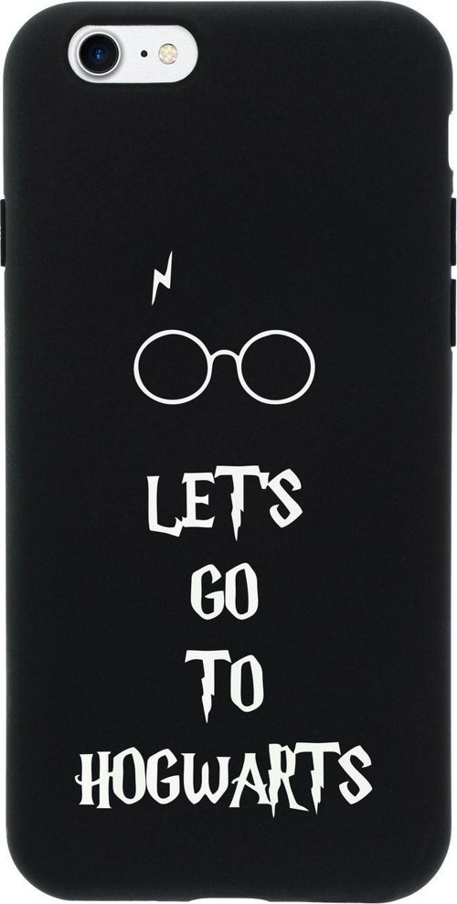 İphone 8 Let'S Go Hogwarts Tasarımlı Siyah Telefon Kılıfı