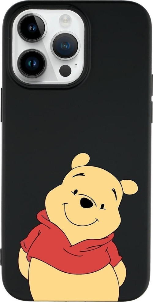 İphone 14 Pro Uyumlu Pooh Desenli Premium Silikonlu Lansman Telefon Kılıfı