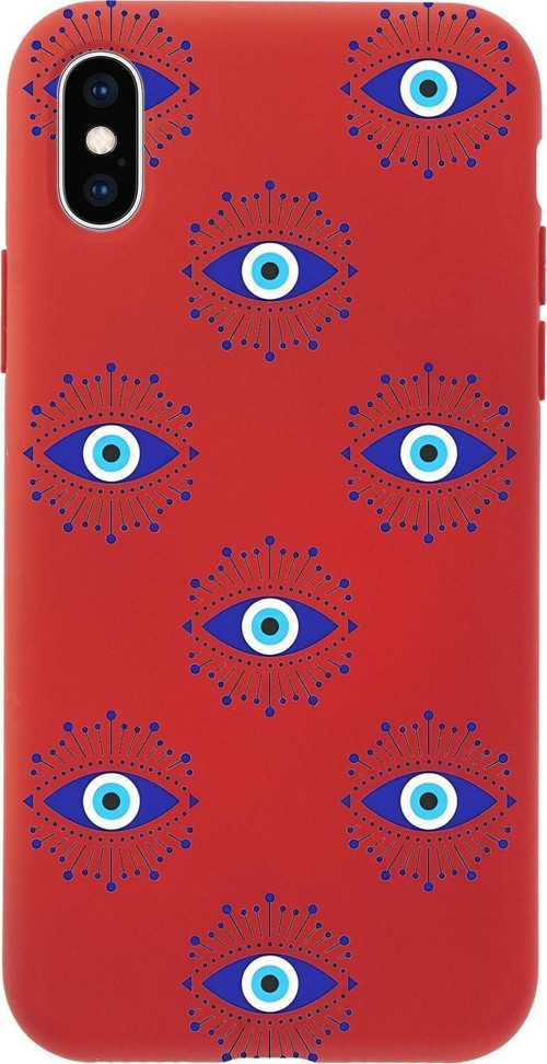 İphone Xs Uyumlu Mystic Aura Desenli Premium Silikonlu Telefon Kılıfı