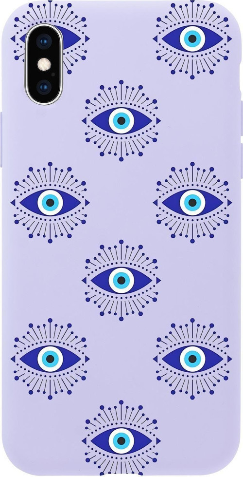 İphone Xs Uyumlu Mystic Aura Desenli Premium Silikonlu Telefon Kılıfı