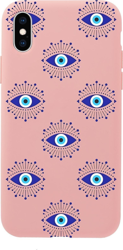 İphone Xs Uyumlu Mystic Aura Desenli Premium Silikonlu Telefon Kılıfı