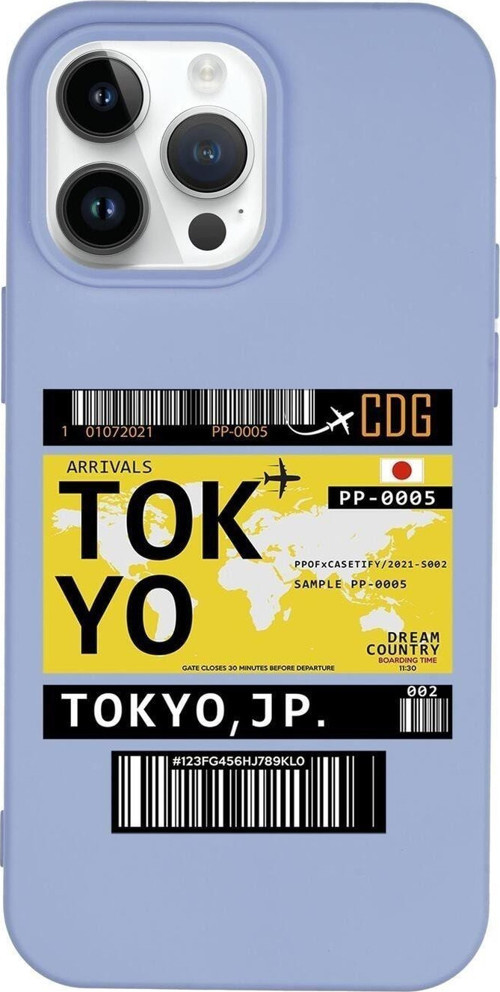 İphone 14 Pro Uyumlu Tokyo Desenli Premium Silikonlu Lansman Telefon Kılıfı
