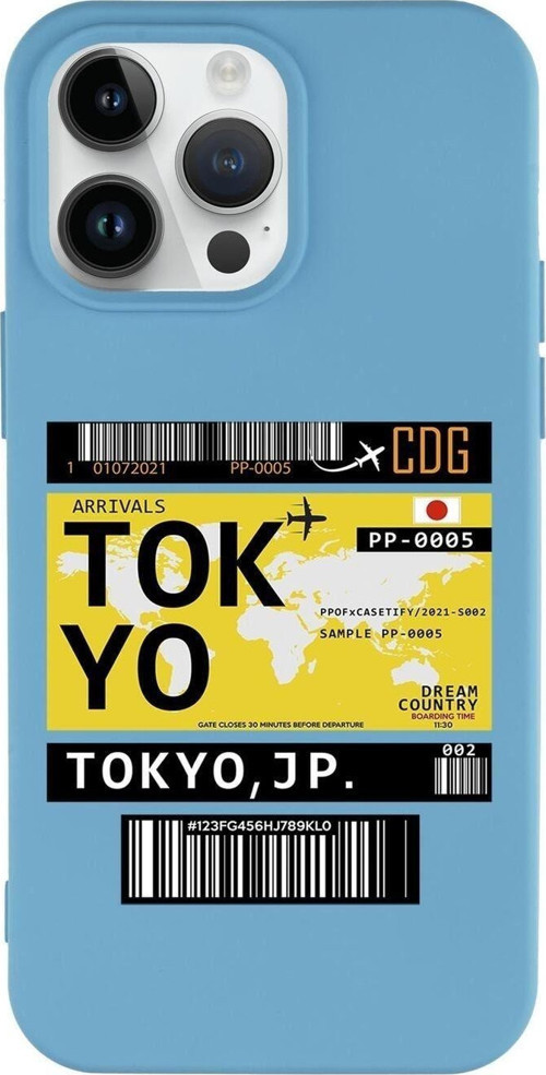 İphone 14 Pro Uyumlu Tokyo Desenli Premium Silikonlu Lansman Telefon Kılıfı