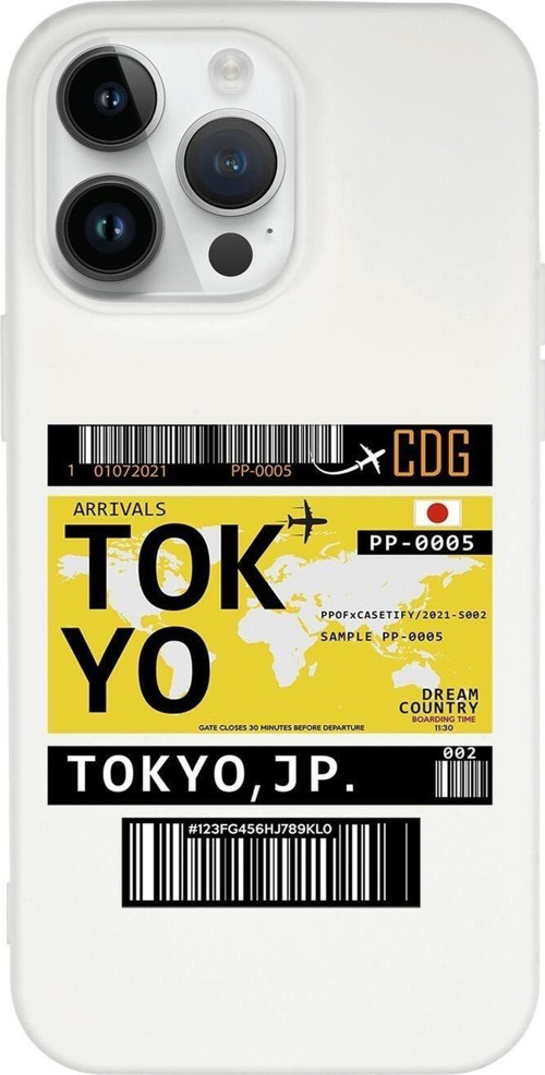 İphone 14 Pro Uyumlu Tokyo Desenli Premium Silikonlu Lansman Telefon Kılıfı