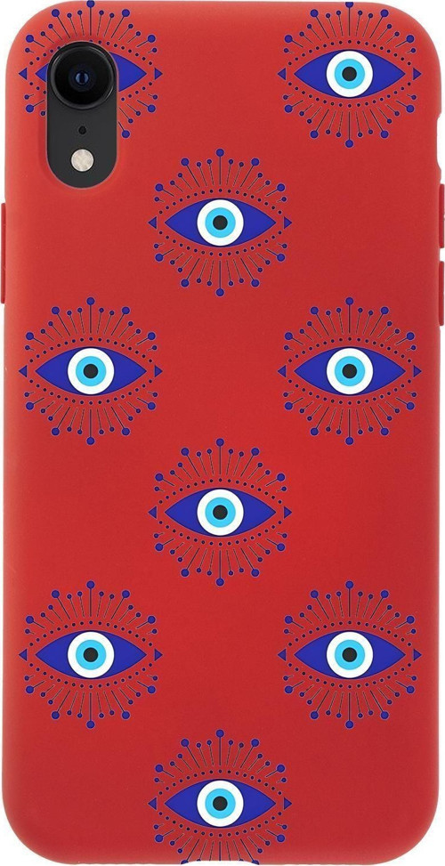 İphone Xr Uyumlu Mystic Aura Desenli Premium Silikonlu Telefon Kılıfı