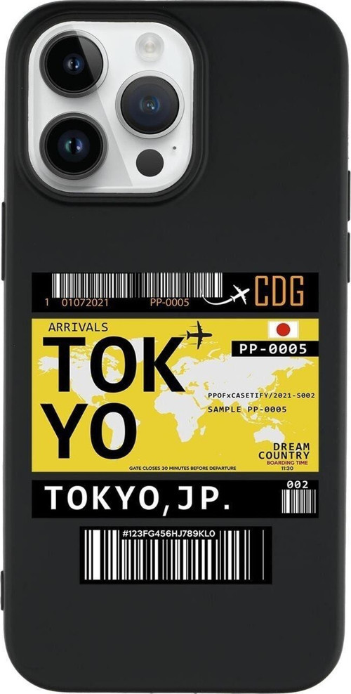 İphone 14 Pro Uyumlu Tokyo Desenli Premium Silikonlu Lansman Telefon Kılıfı