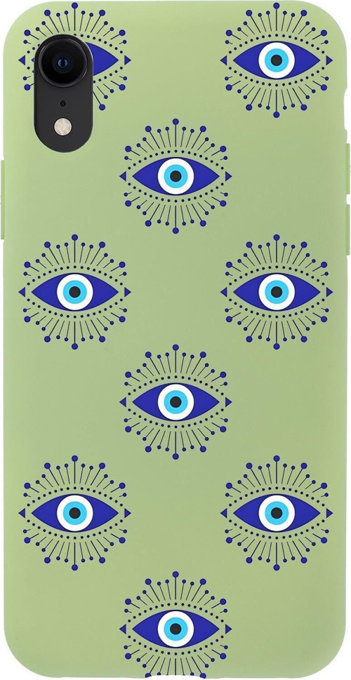 İphone Xr Uyumlu Mystic Aura Desenli Premium Silikonlu Telefon Kılıfı