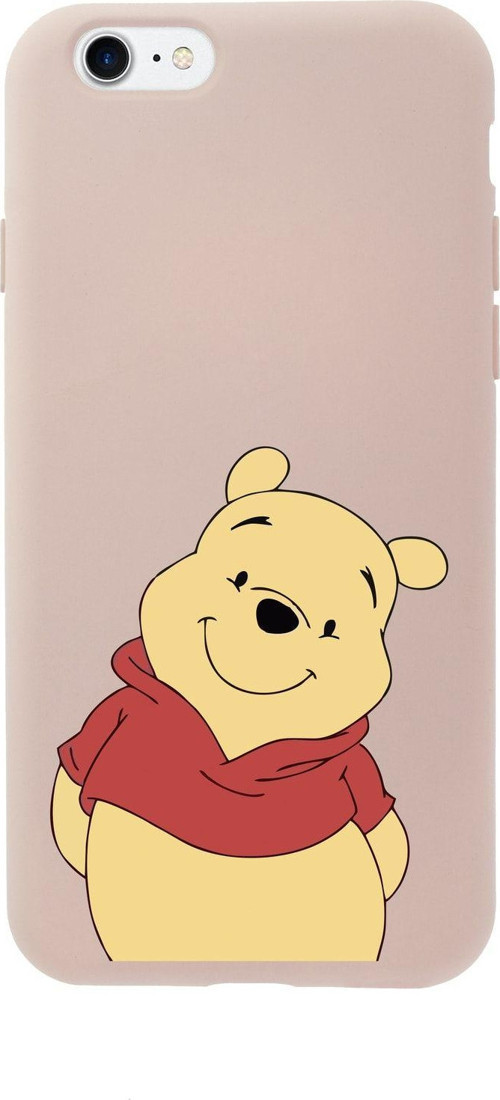 İphone 7 Sevimli Winnie Pooh Tasarımlı Pembe Telefon Kılıfı