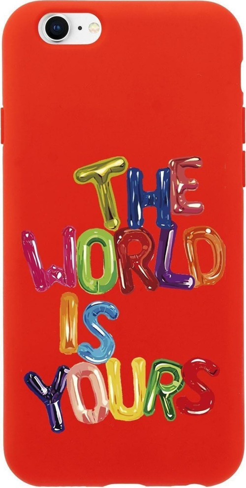 İphone 6 Plus The World Is Yours Desenli Premium Silikonlu Telefon Kılıfı