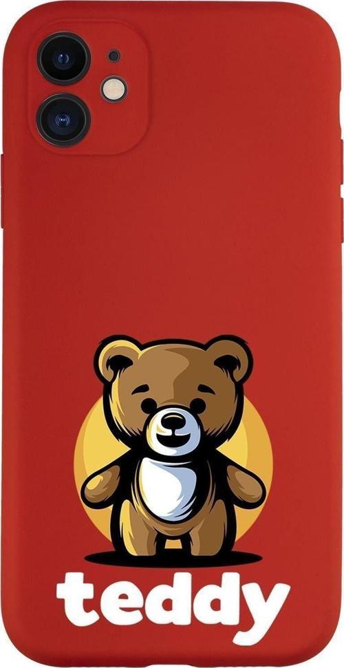 Iphone 11 Uyumlu Teddy Desenli Kamera Korumalı Lansman Kılıf Premium Silikonlu
