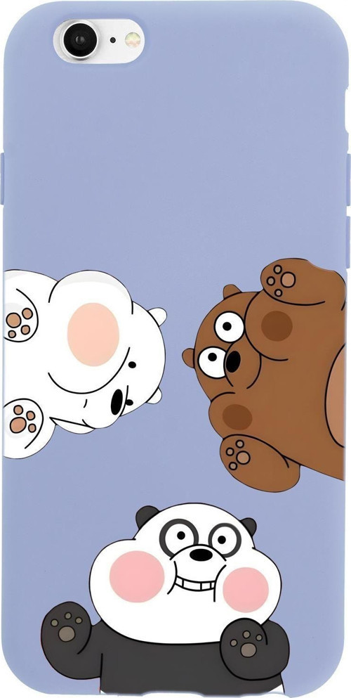 İphone 6S Uyumlu Cute Animals Desenli Premium Silikonlu Telefon Kılıfı