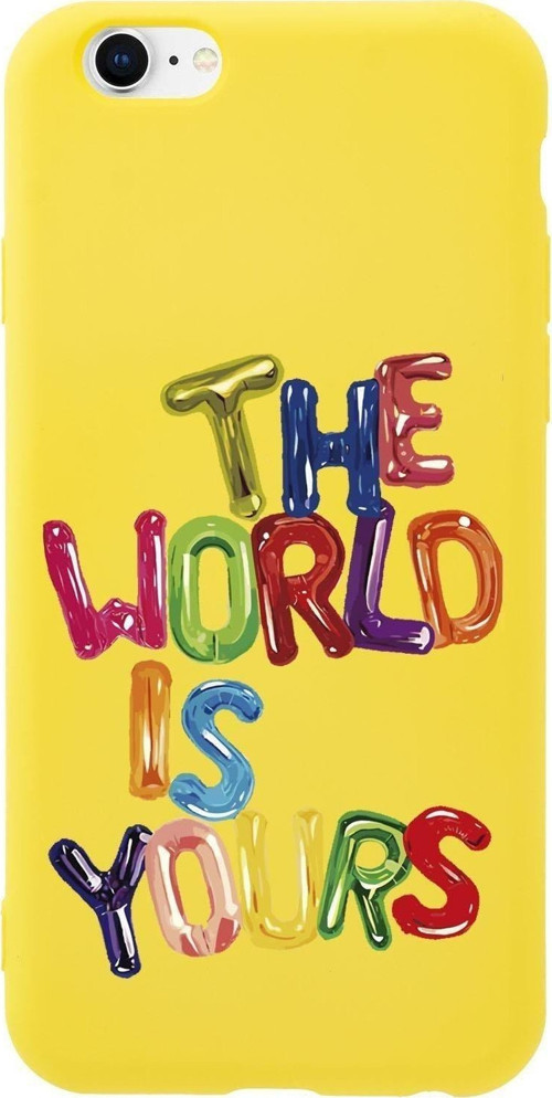 İphone 6 Plus The World Is Yours Desenli Premium Silikonlu Telefon Kılıfı