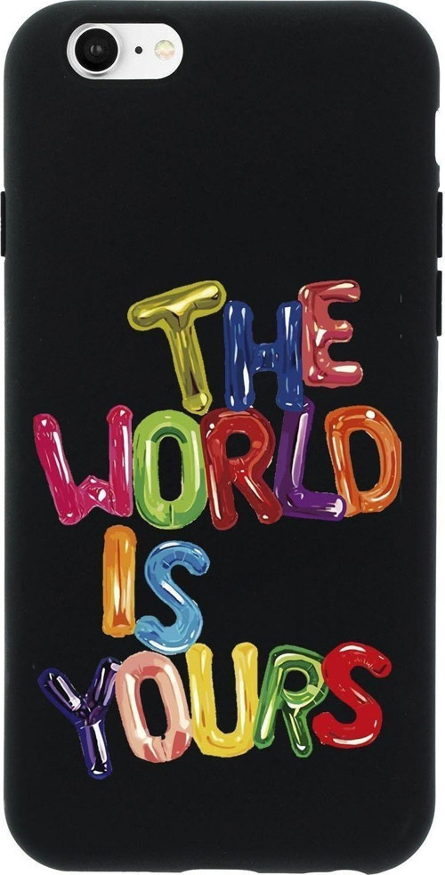İphone 6 Plus The World Is Yours Desenli Premium Silikonlu Telefon Kılıfı