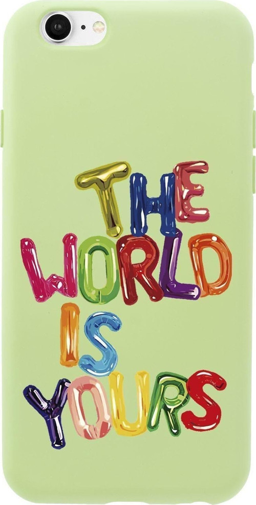 İphone 6 Plus The World Is Yours Desenli Premium Silikonlu Telefon Kılıfı