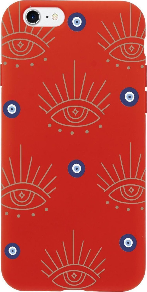 İphone 7 Uyumlu Evil Eye Desenli Premium Silikonlu Telefon Kılıfı