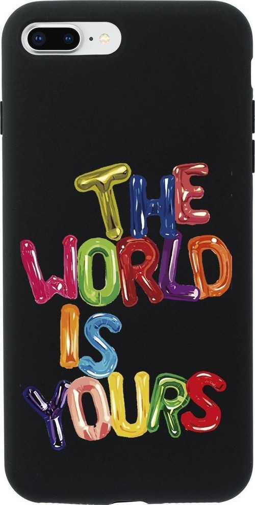 İphone 7 Plus The World Is Yours Desenli Premium Silikonlu Telefon Kılıfı
