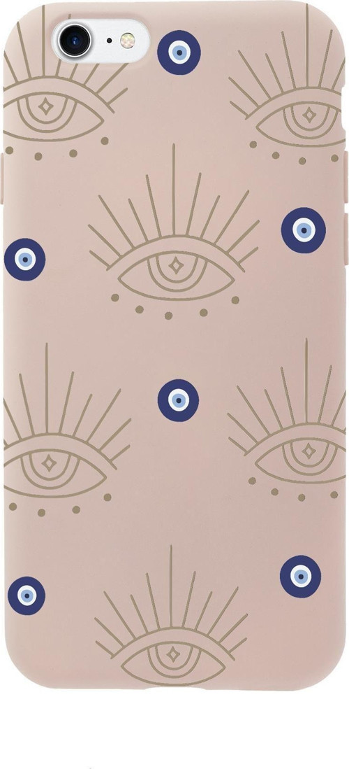 İphone 7 Uyumlu Evil Eye Desenli Premium Silikonlu Telefon Kılıfı