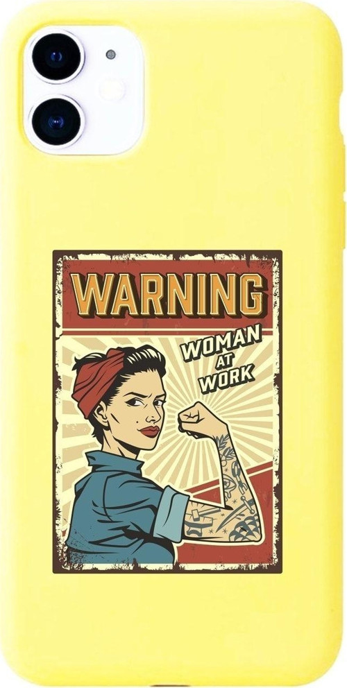 Iphone 11 Women At Work Sarı Lansman Kılıf