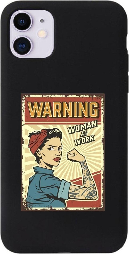 Iphone 11 Women At Work Siyah Lansman Kılıf