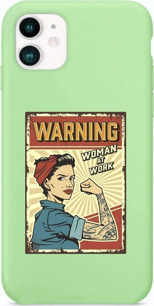 Iphone 11 Women At Work Yeşil Lansman Kılıf