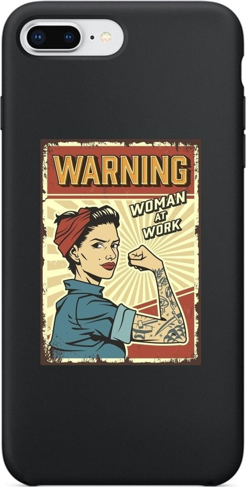 İphone 7 Plus Women At Work Siyah Lansman Kılıf
